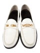 Celine Leather Chain-Link Accents Loafers