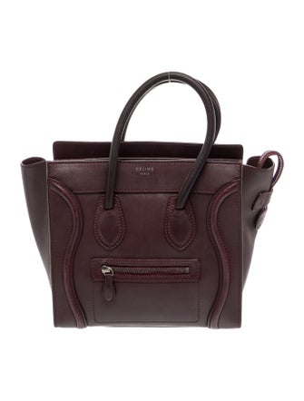 Celine Leather Luggage Micro