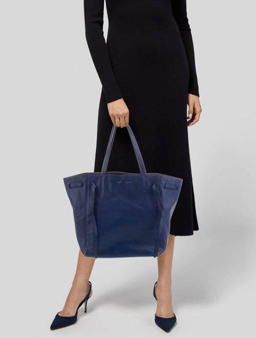 Celine Leather Cabas Phantom w/Belt Medium