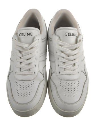 Celine Leather Lasercut Accents Sneakers