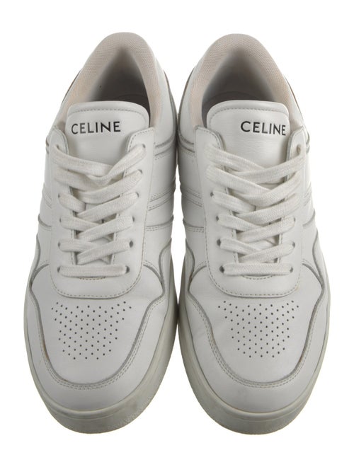 Celine Leather Lasercut Accents Sneakers