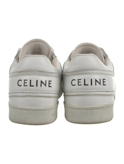 Celine Leather Lasercut Accents Sneakers