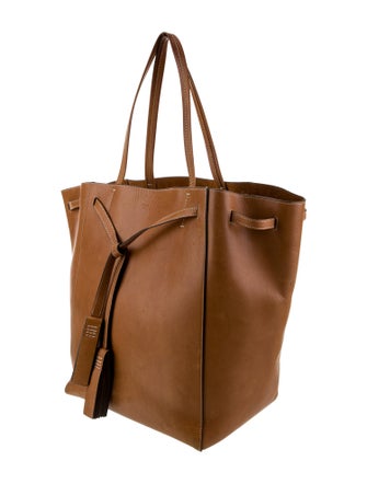 Celine Leather Cabas Phantom w/Belt Small