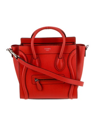Celine Leather Luggage Nano
