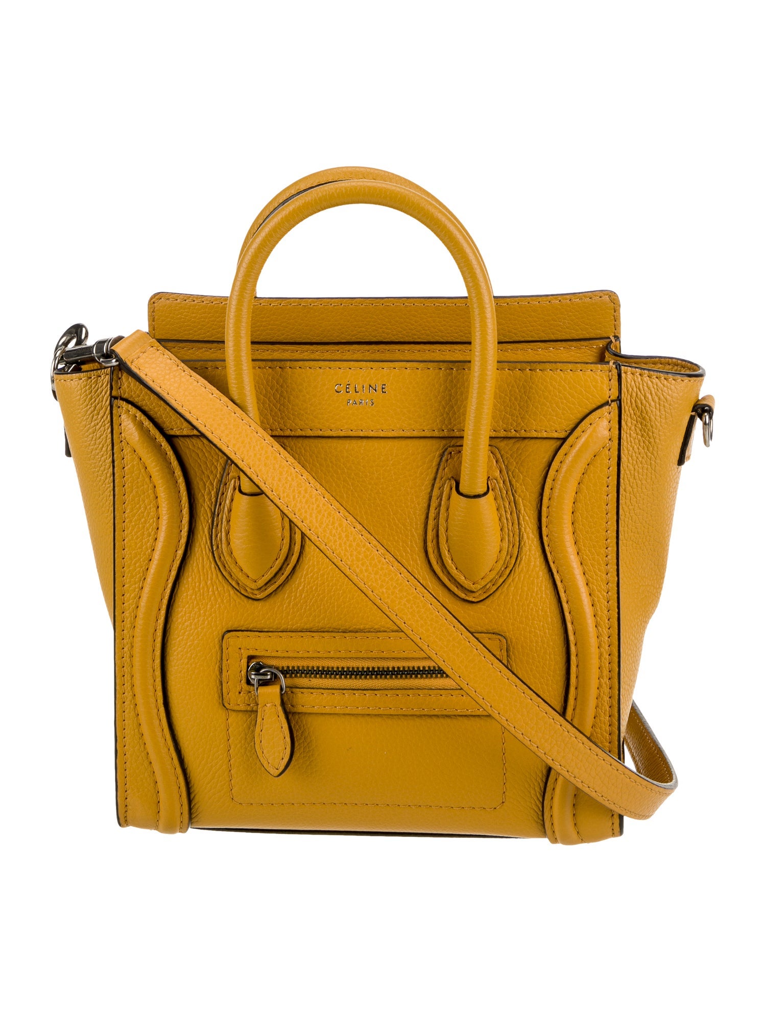 Celine Leather Luggage Nano