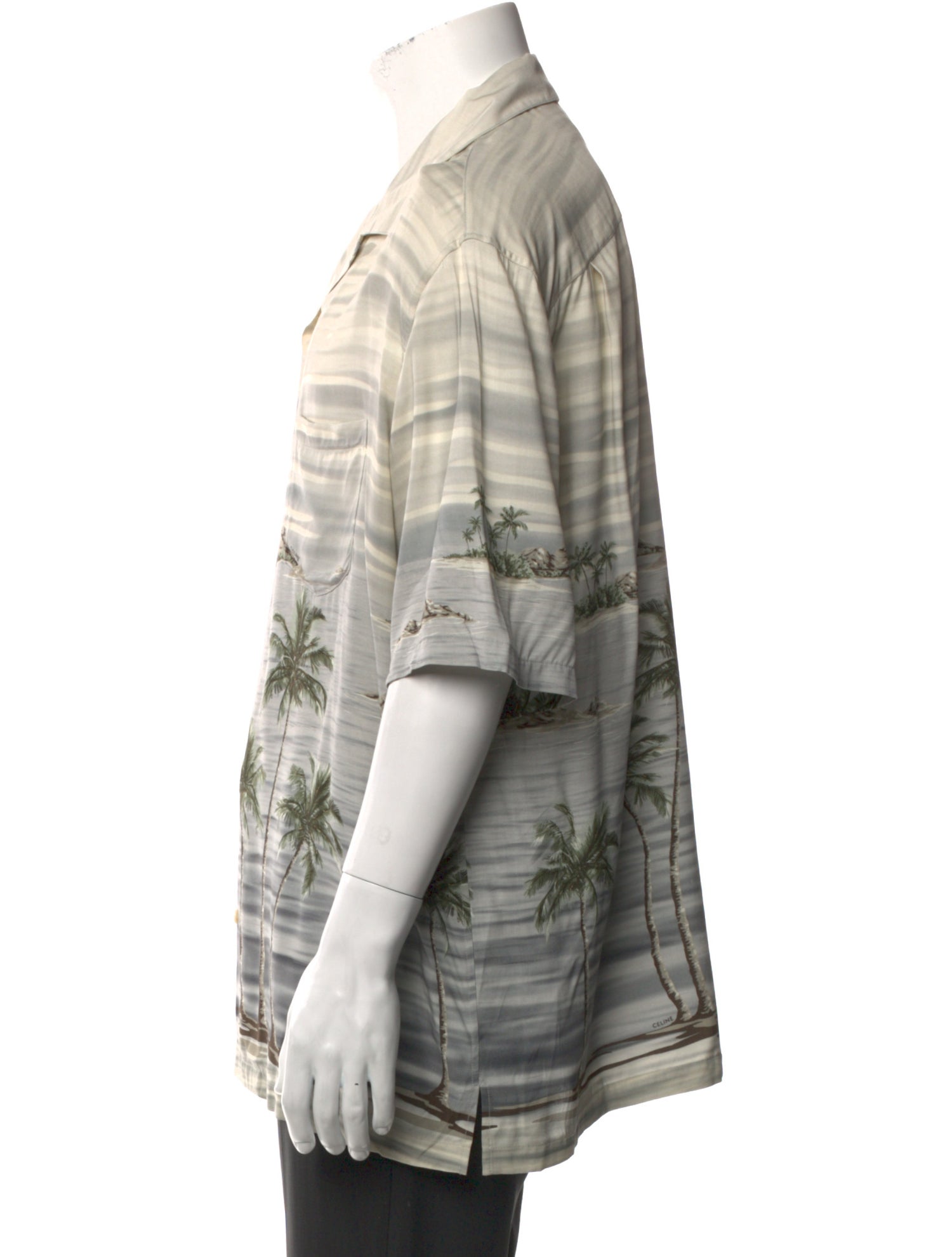 Celine Printed Three-Quarter Sleeve Shirt