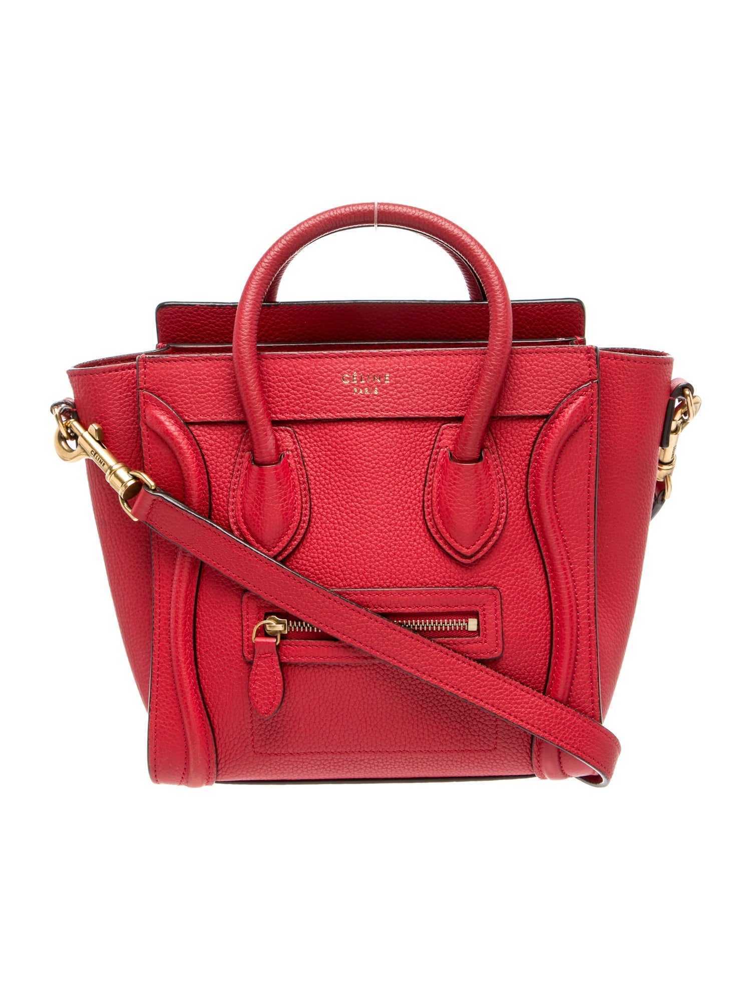 Celine Leather Luggage Nano