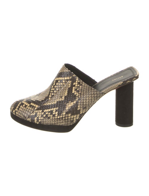Celine Python Animal Print Mules