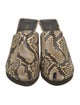 Celine Python Animal Print Mules