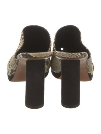 Celine Python Animal Print Mules