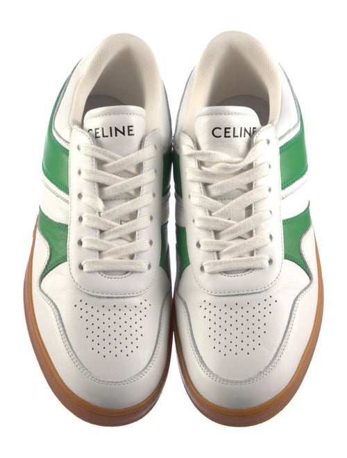 Celine Leather Colorblock Pattern Sneakers