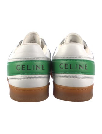 Celine Leather Colorblock Pattern Sneakers