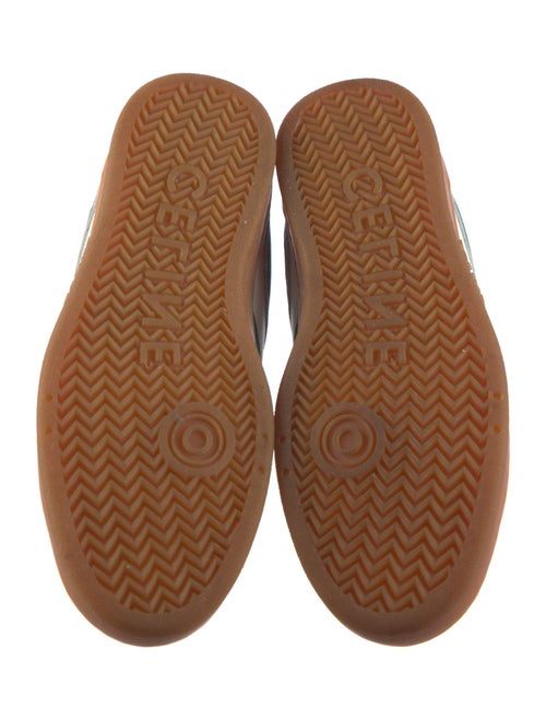 Celine Leather Colorblock Pattern Sneakers