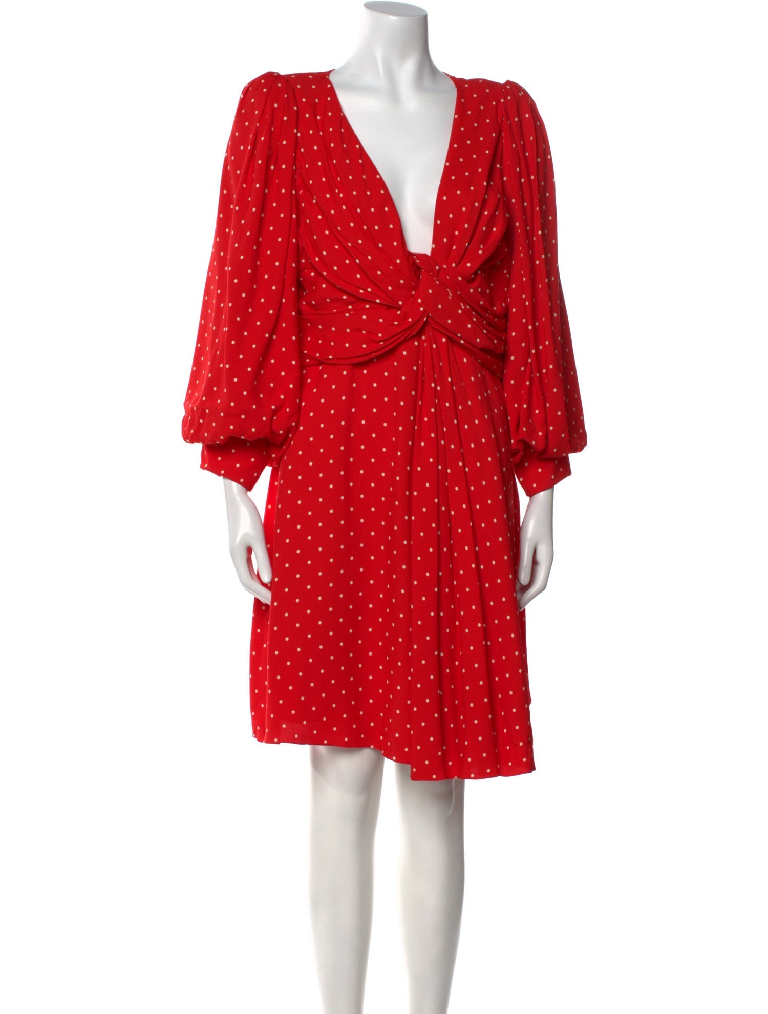 Celine Polka Dot Print Knee-Length Dress w/ Tags