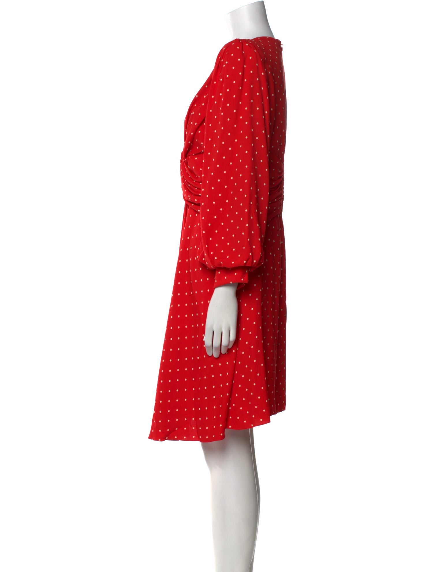 Celine Polka Dot Print Knee-Length Dress w/ Tags