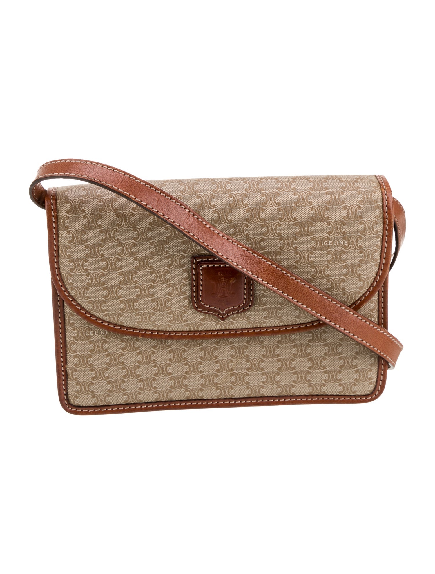 Celine Canvas Shoulder Bag Vintage