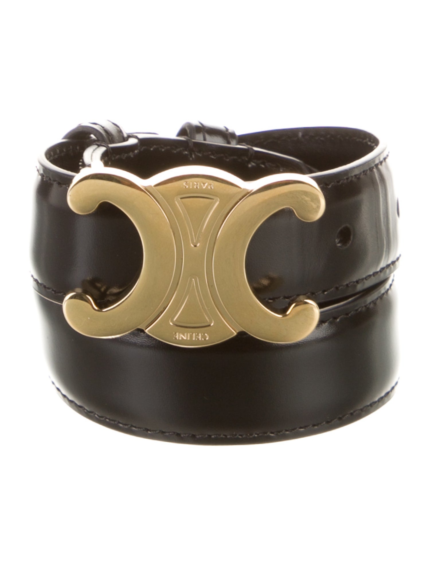 Celine Skinny Leather Belt