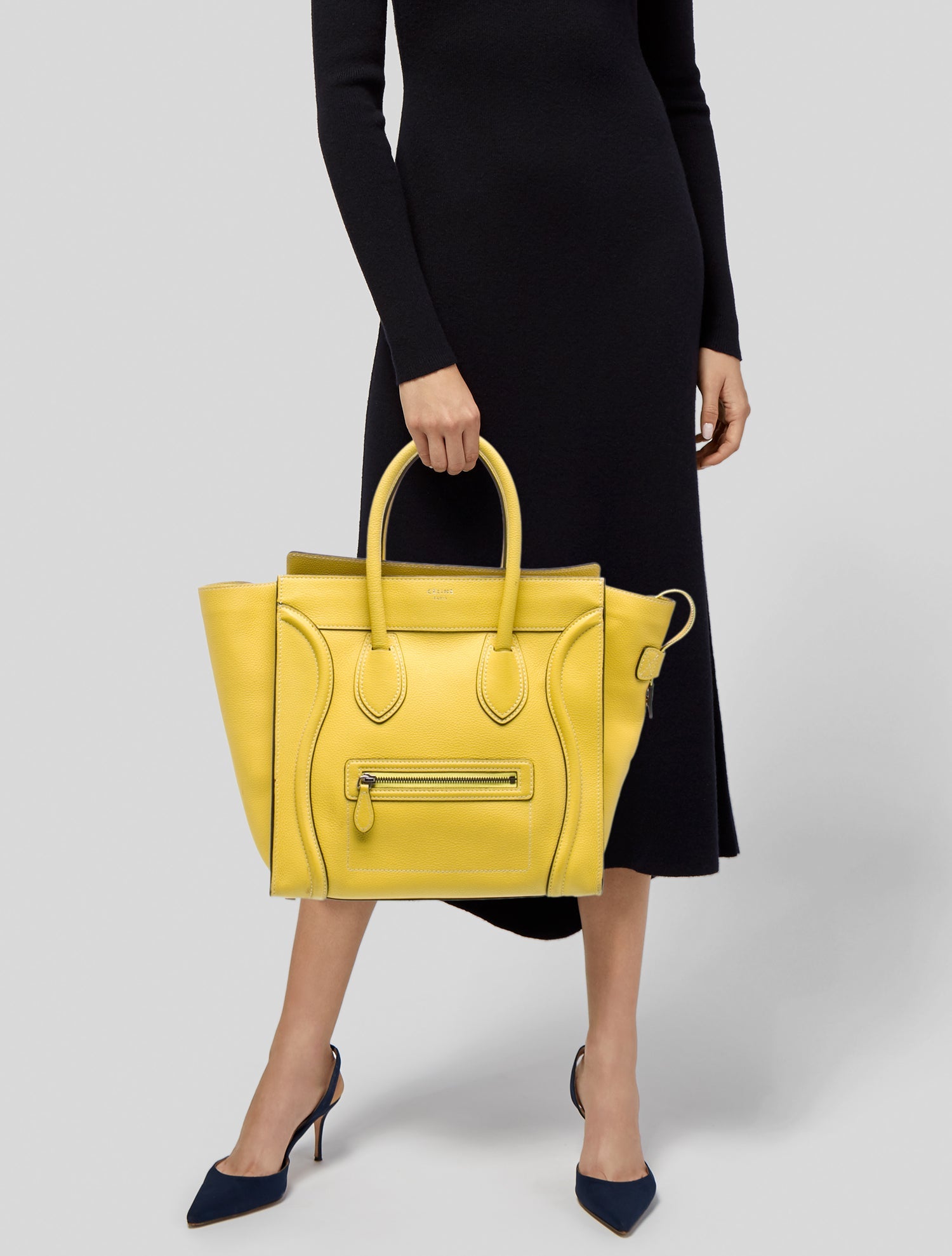 Celine Leather Luggage Mini