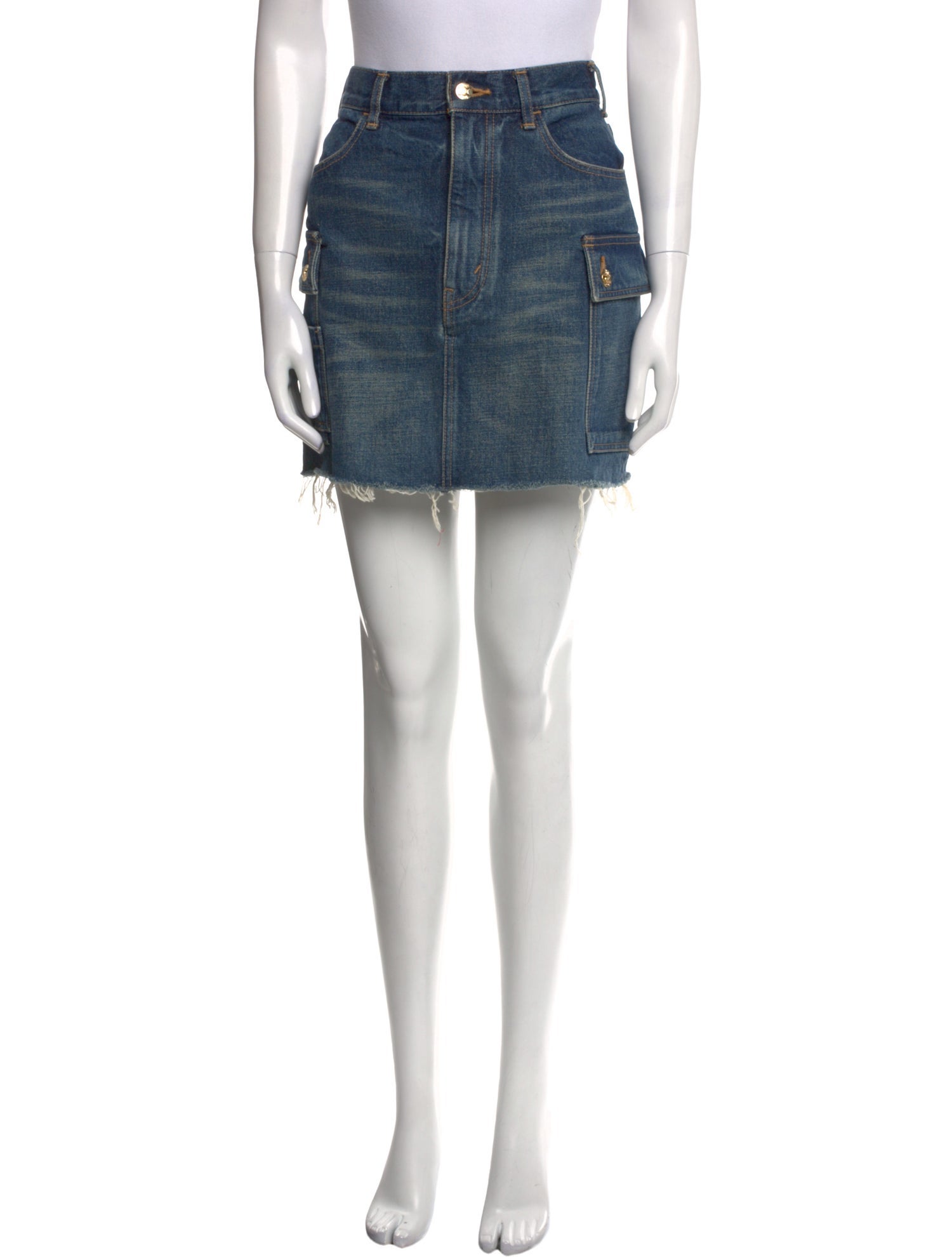 Celine Raw-Edge Trim Mini Skirt w/ Tags