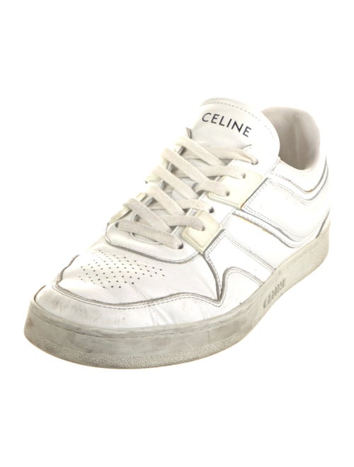 Celine Leather Lasercut Accents Sneakers