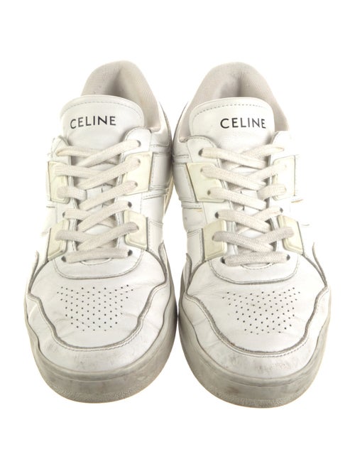 Celine Leather Lasercut Accents Sneakers