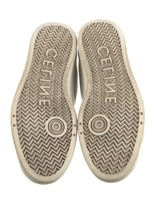 Celine Leather Lasercut Accents Sneakers
