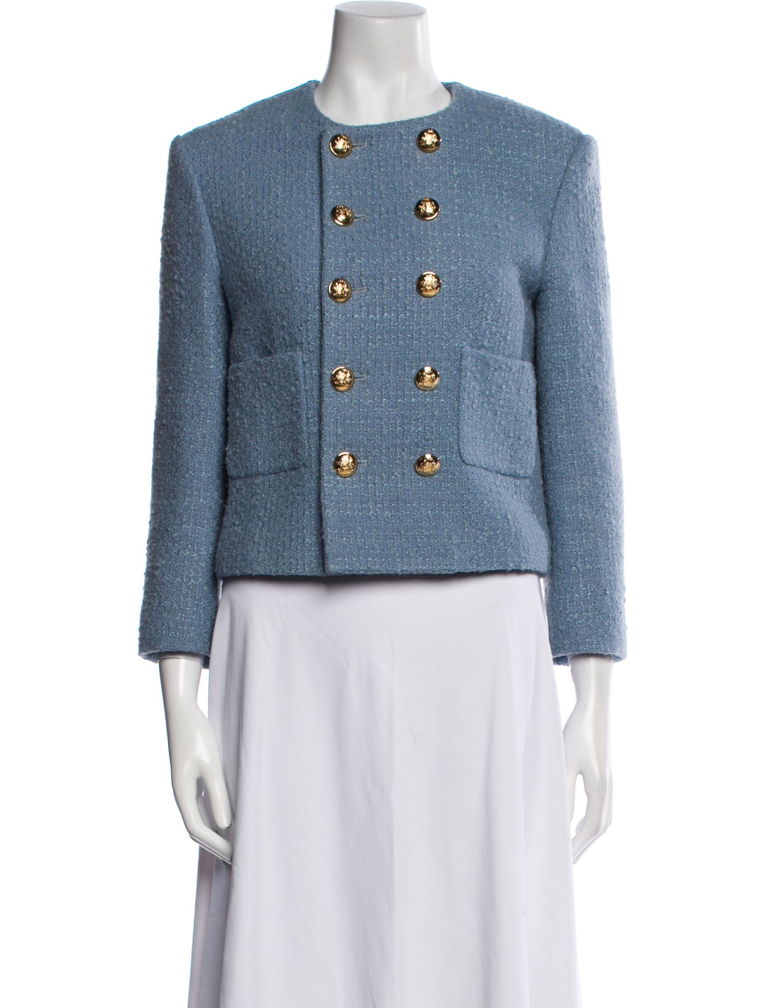 Celine Wool Tweed Pattern Evening Jacket