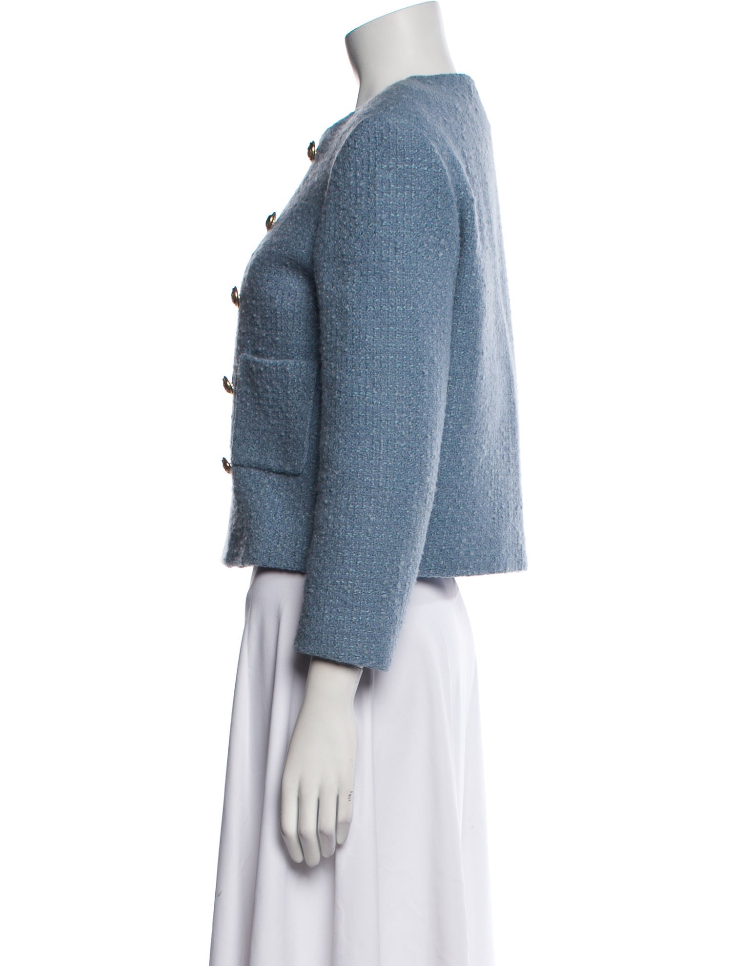 Celine Wool Tweed Pattern Evening Jacket