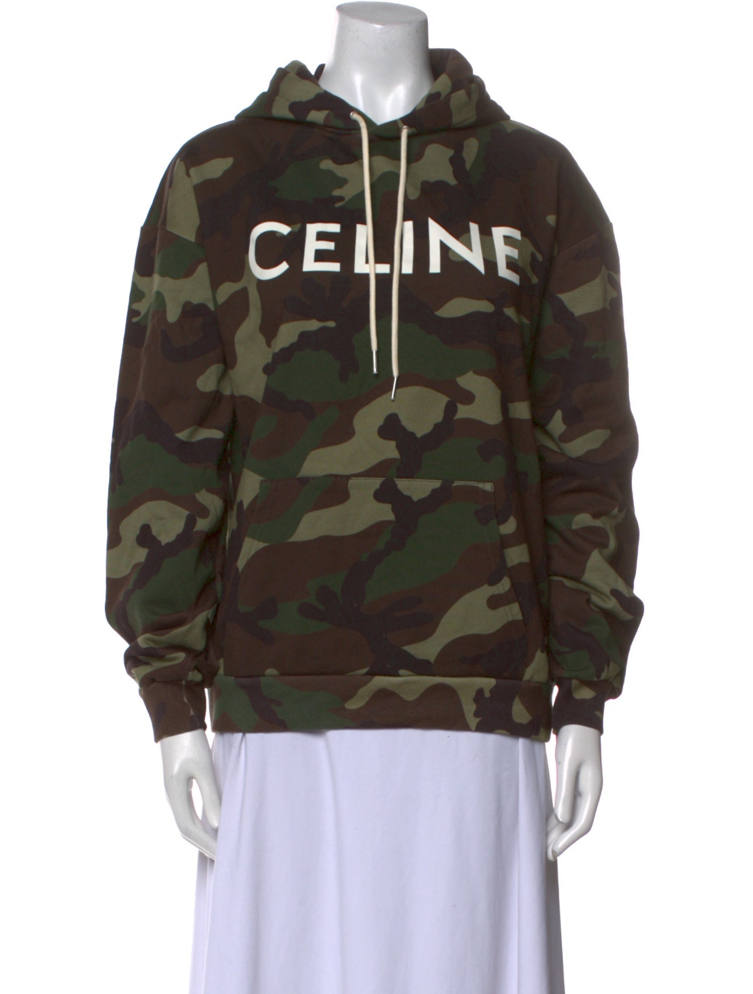 Celine Camouflage Print Crew Neck Sweatshirt w/ Tags