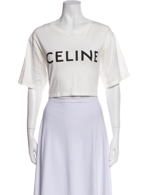 Celine Graphic Print Crew Neck T-Shirt
