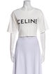 Celine Graphic Print Crew Neck T-Shirt