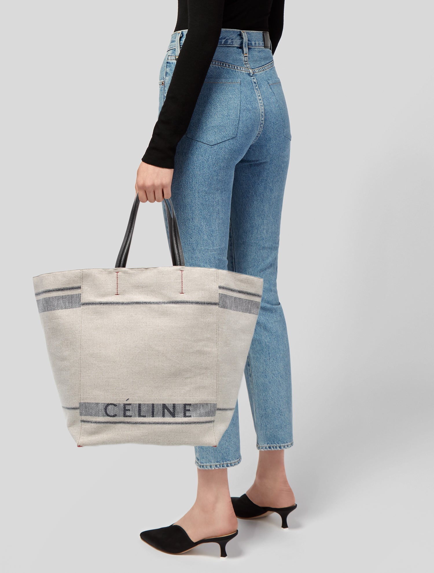 Celine Canvas Tote Bag