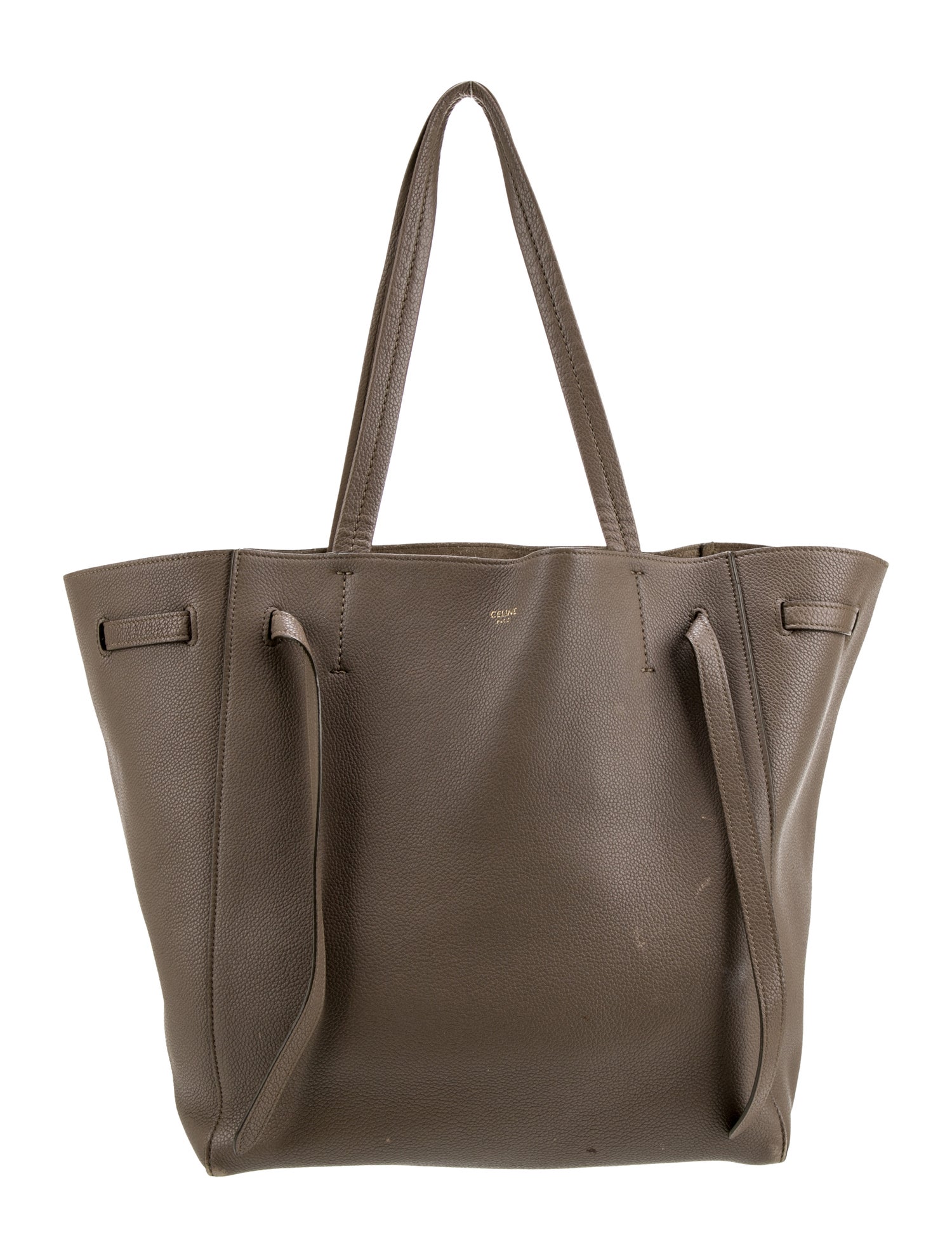 Celine Leather Cabas Phantom w/Belt Medium