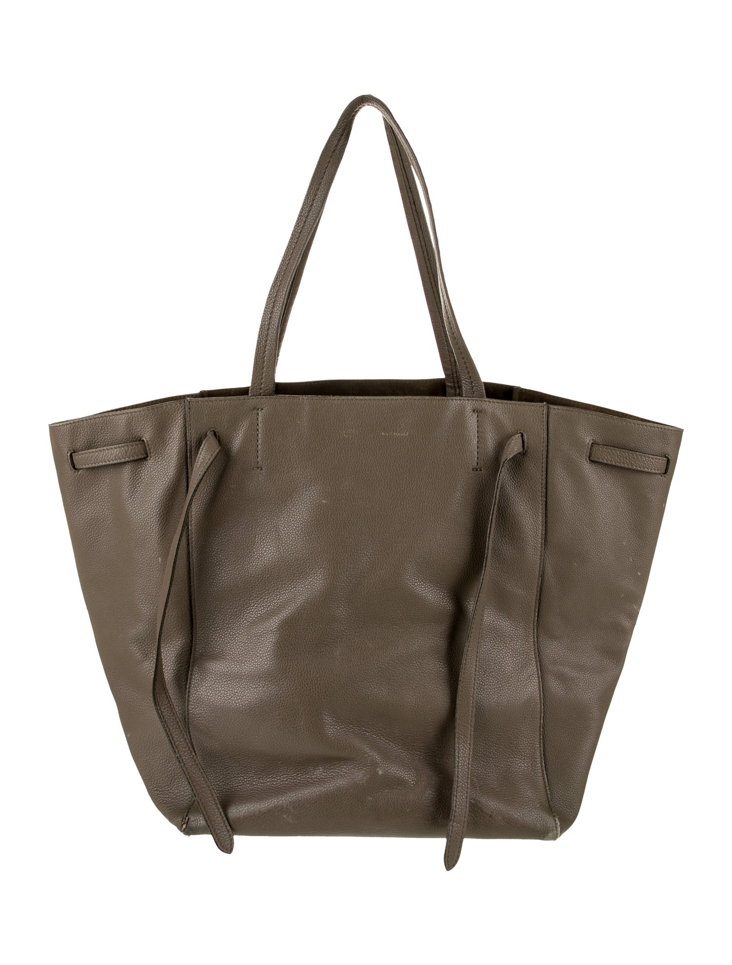 Celine Leather Cabas Phantom w/Belt Medium