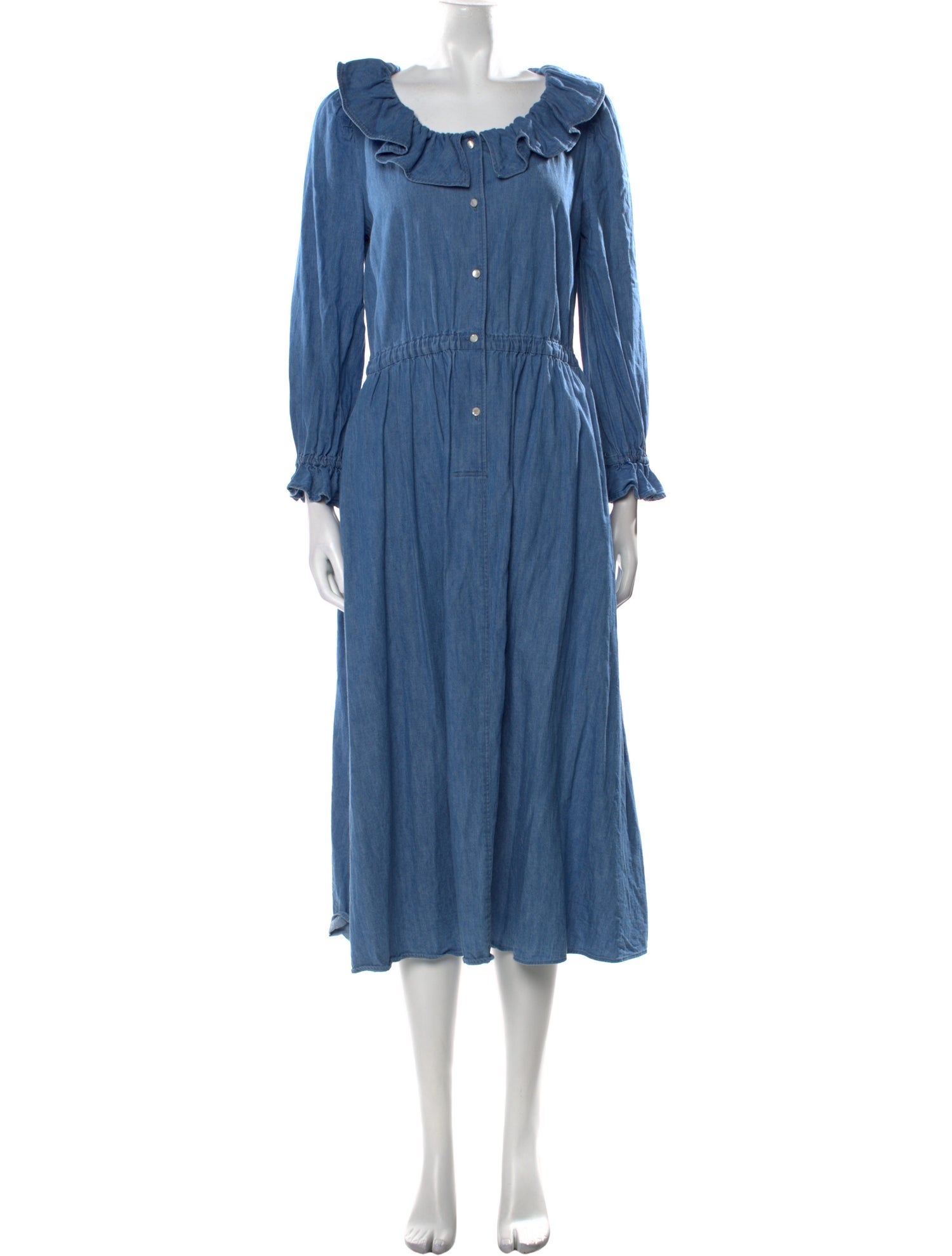 Celine Scoop Neck Midi Length Dress