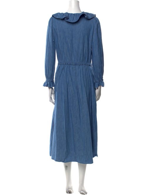 Celine Scoop Neck Midi Length Dress