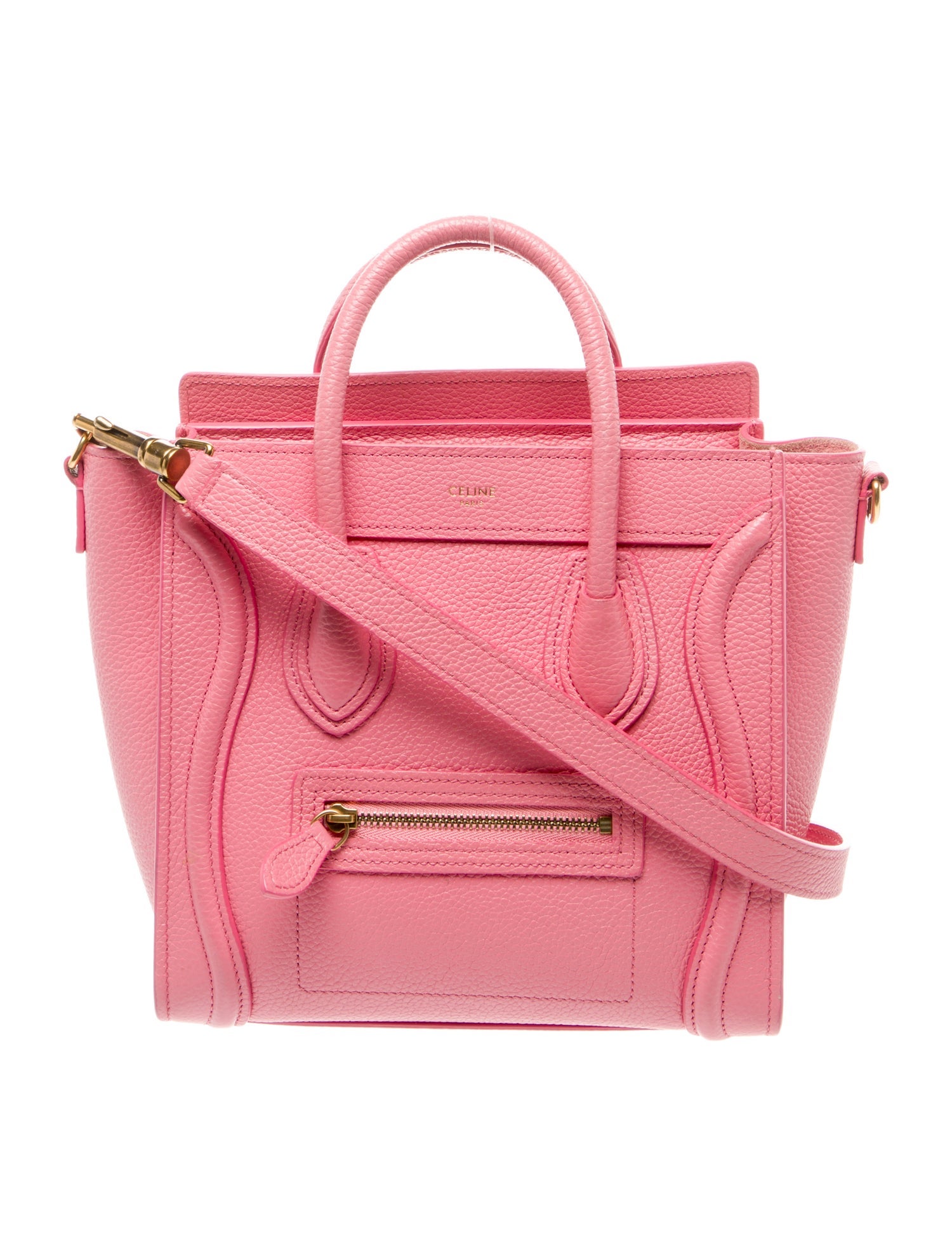 Celine Leather Luggage Nano