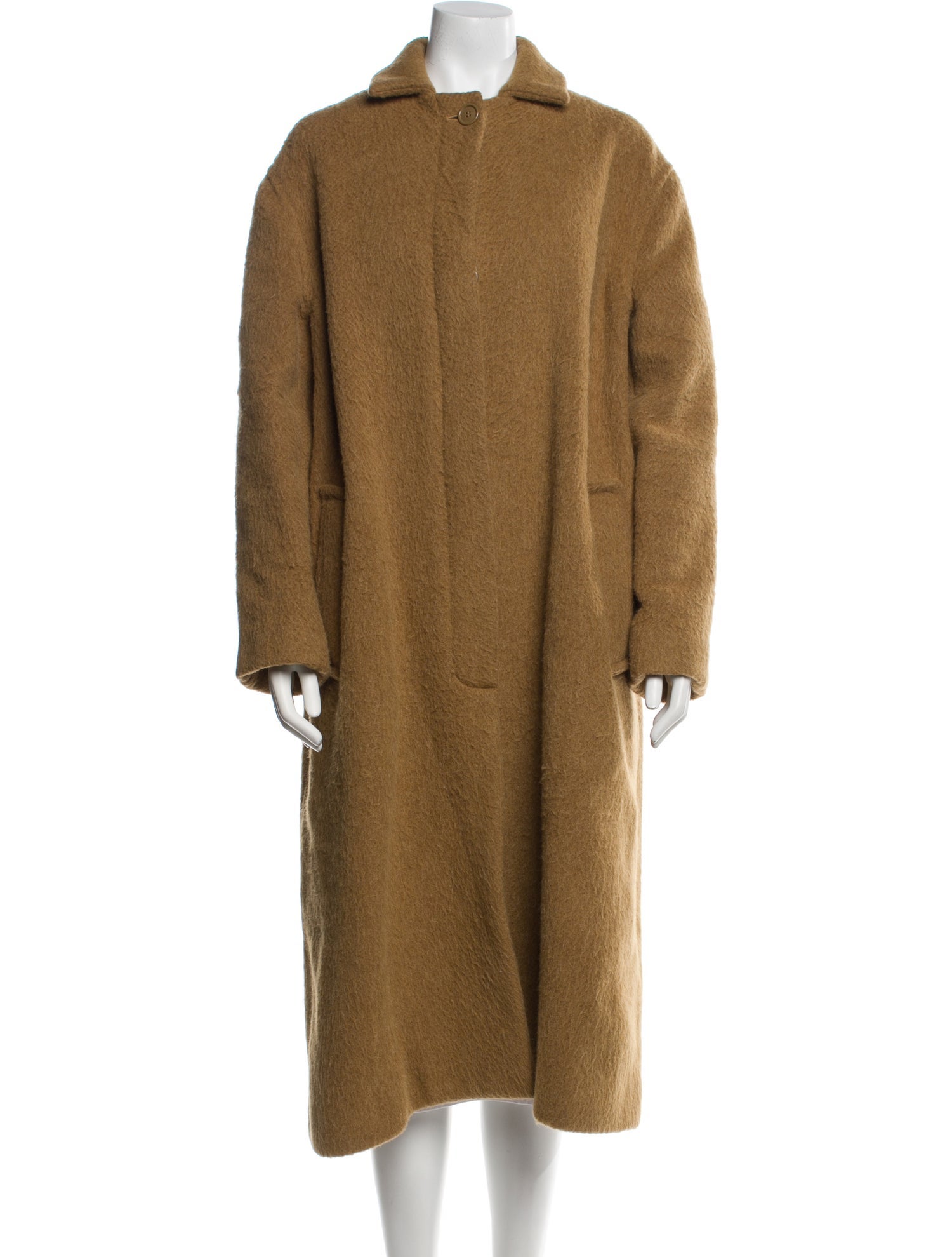 Celine Wool Faux Fur Coat