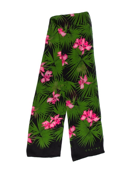 Celine Silk Floral Print Scarf