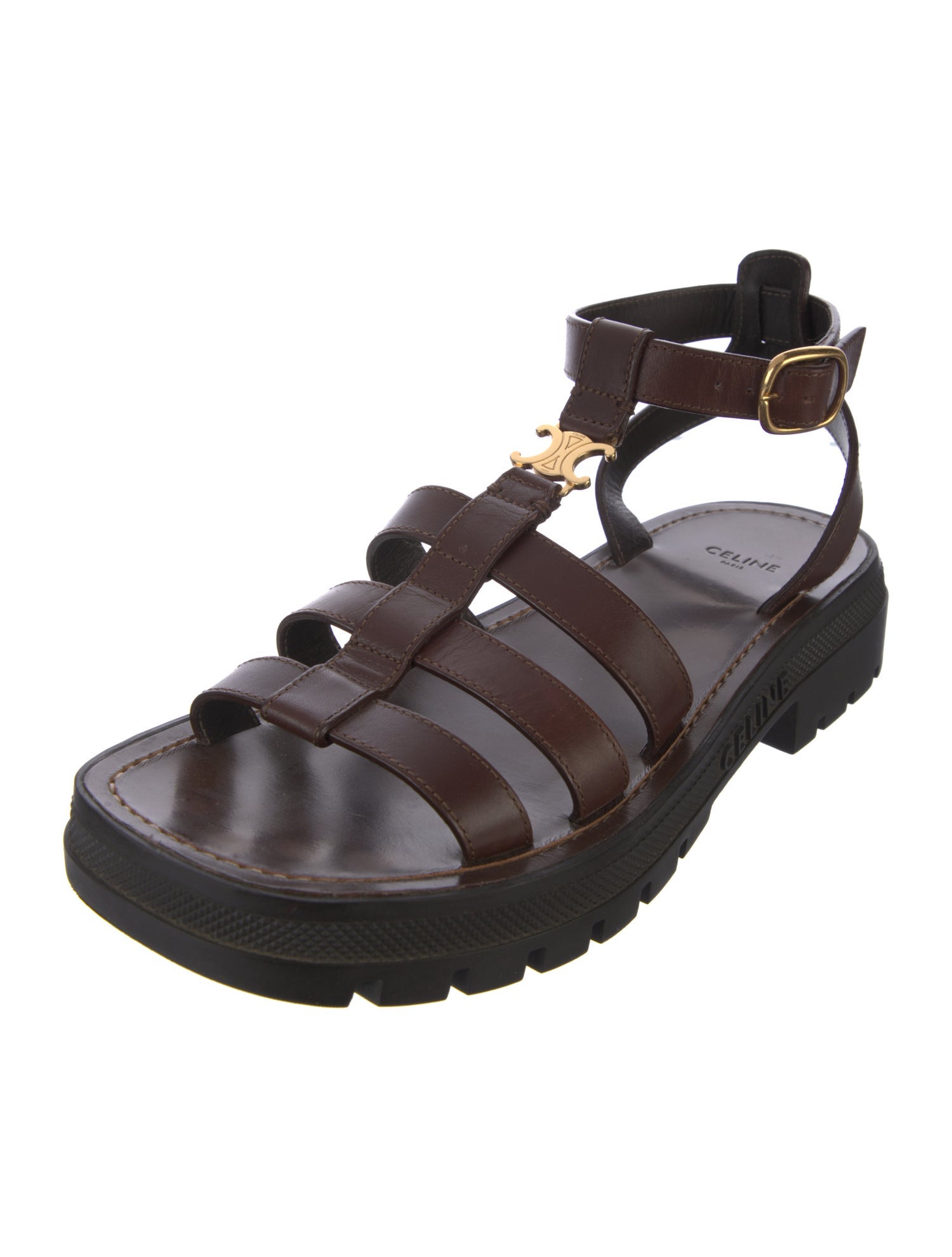 Celine Leather Gladiator Sandals