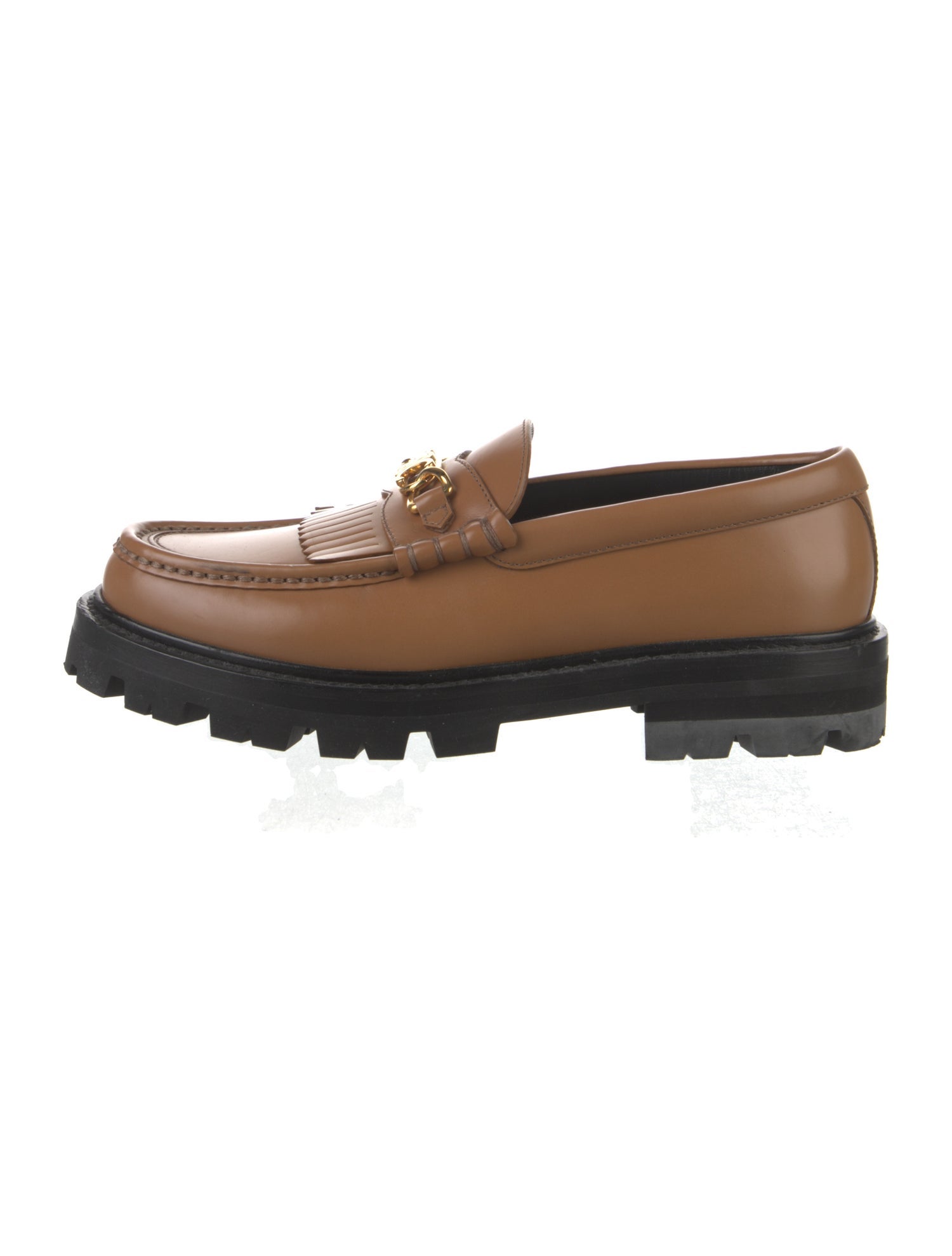 Celine Signature Logo Leather Loafers