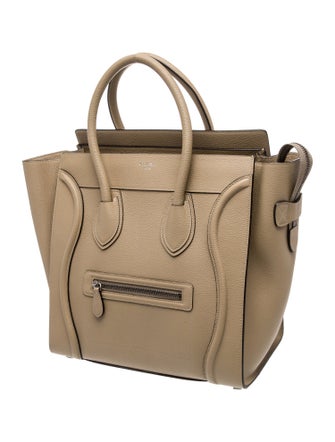 Celine Leather Luggage Micro