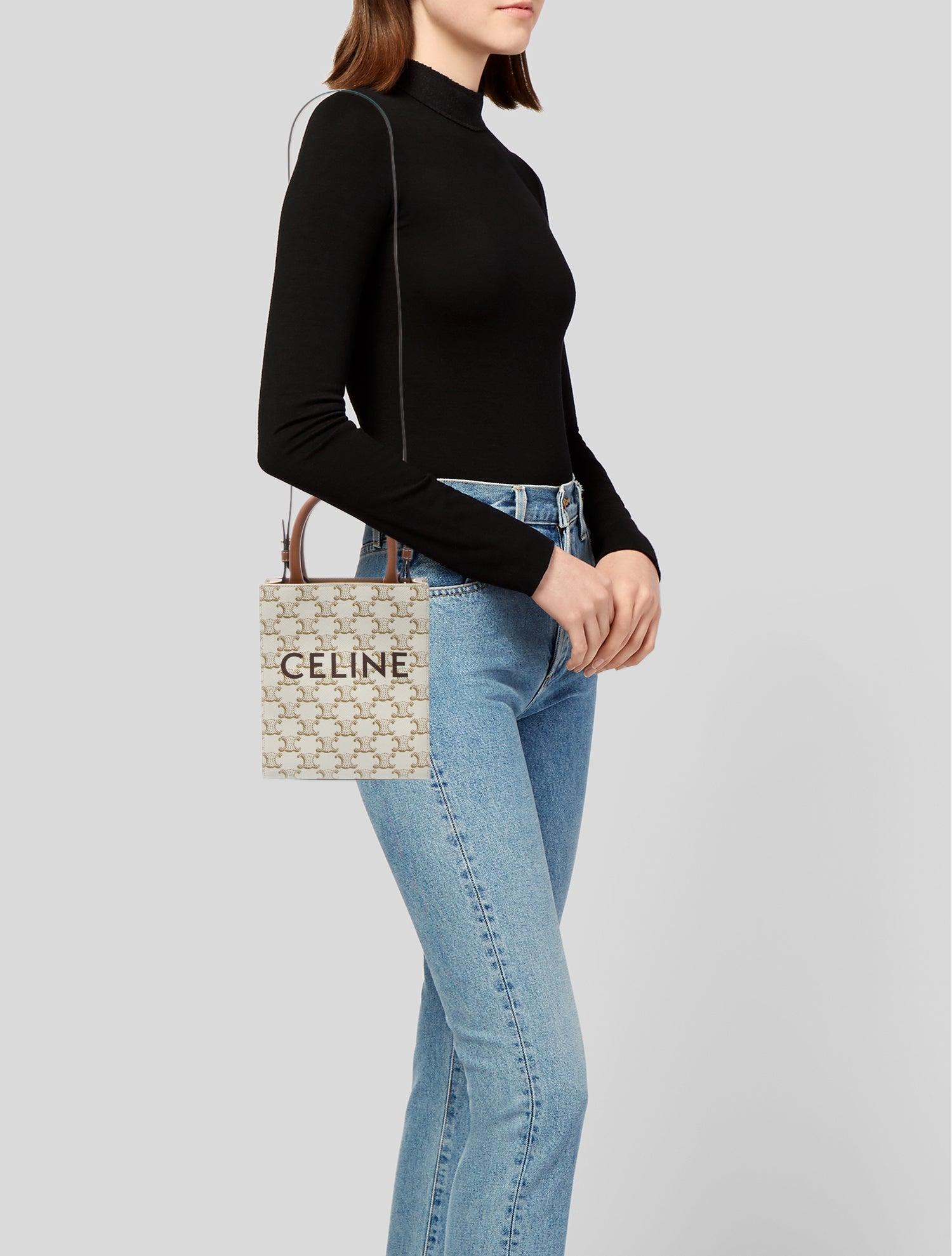 Celine Triomphe Vertical Cabas Mini