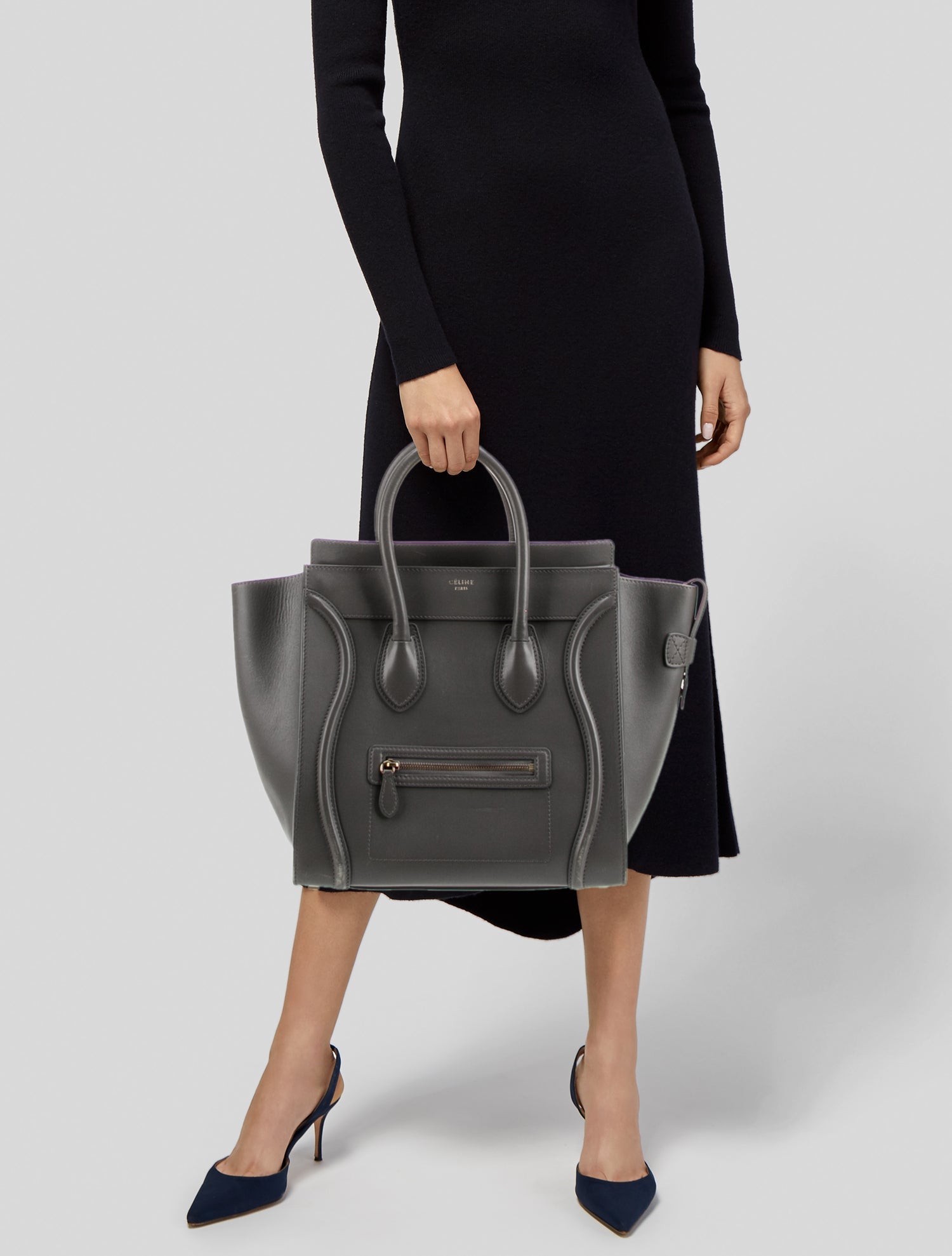 Celine Leather Luggage Mini