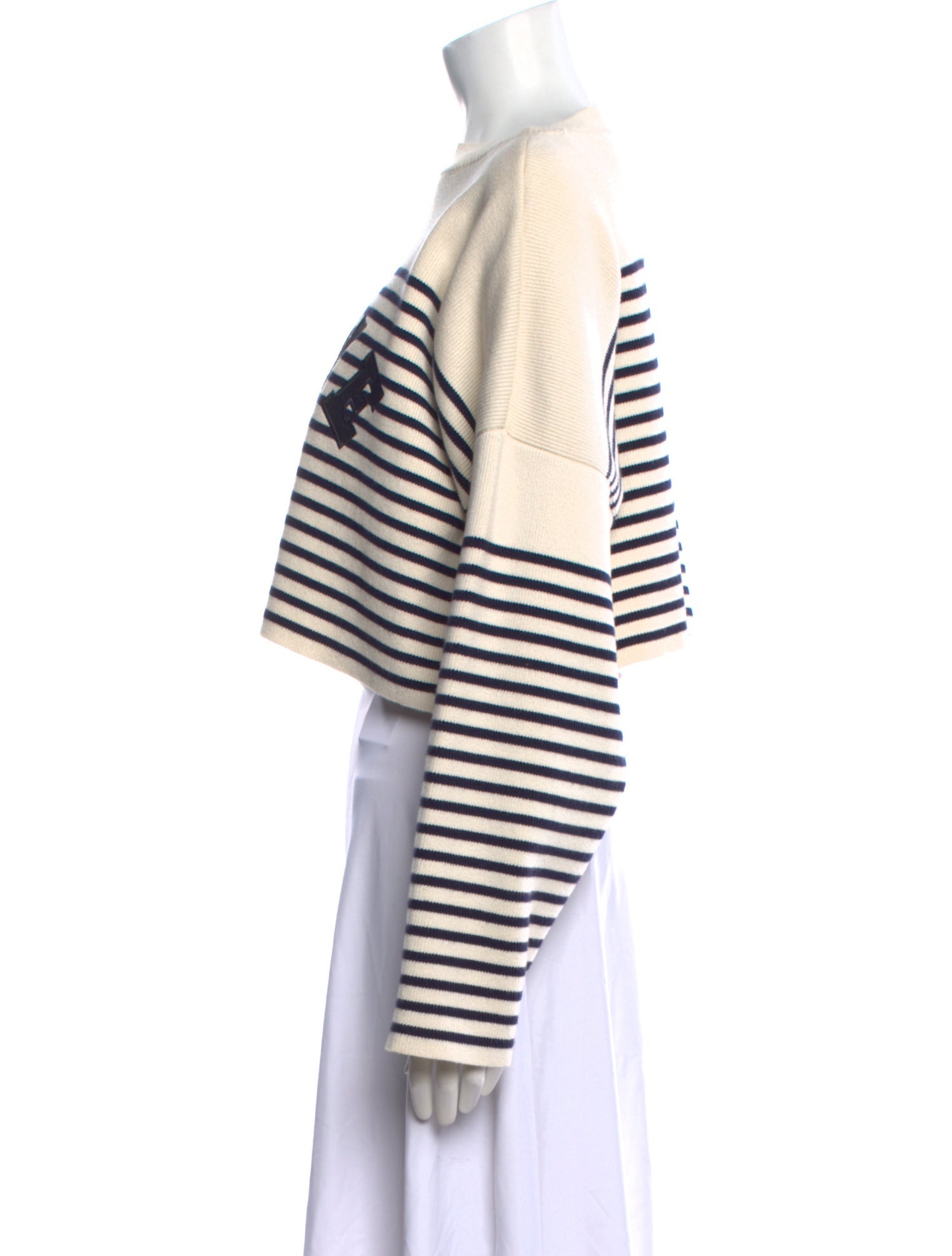 Celine Striped Scoop Neck Sweater