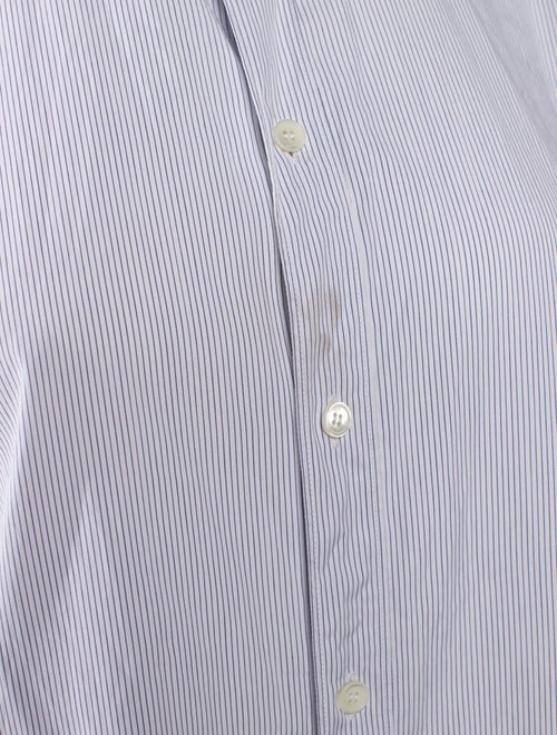 Celine Striped Long Sleeve Button-Up Top