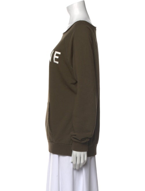 Celine Scoop Neck Long Sleeve Sweatshirt