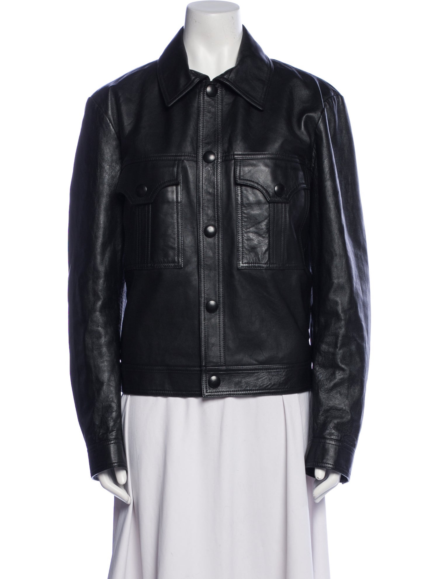 Celine Leather Biker Jacket