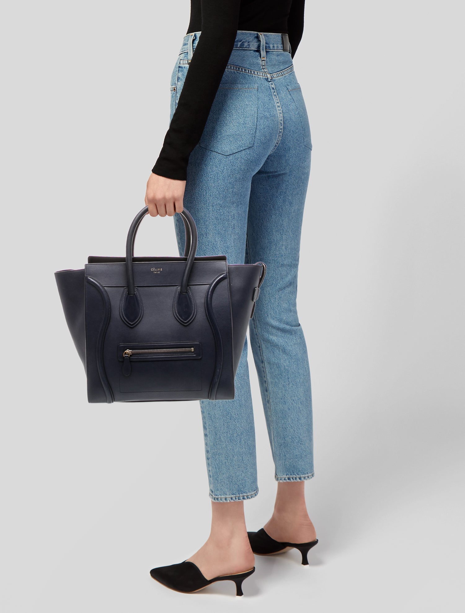 Celine Leather Luggage Micro