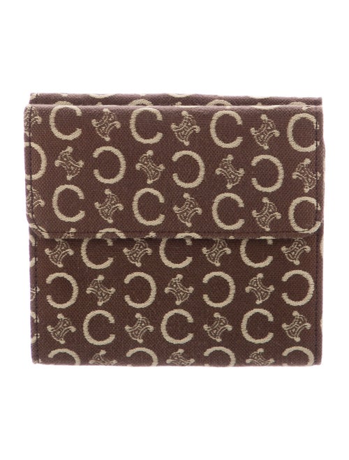 Celine Triomphe Canvas Compact Wallet
